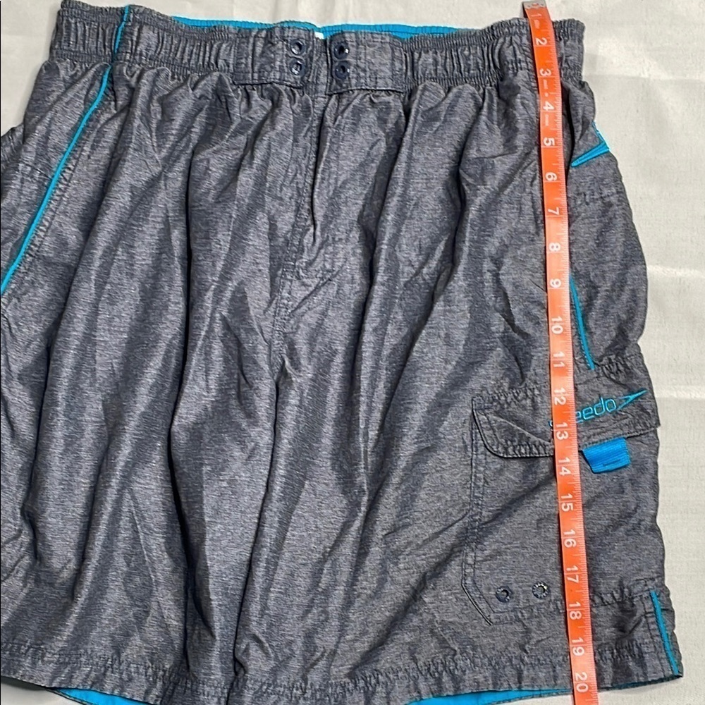 SPEEDO Gray and Blue Swim Shorts - Picture 4 of 7